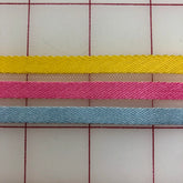 Ribbon on Horsehair - 1-inch Yellow Pink and Blue